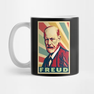 Sigmund Freud Vintage Colors Mug